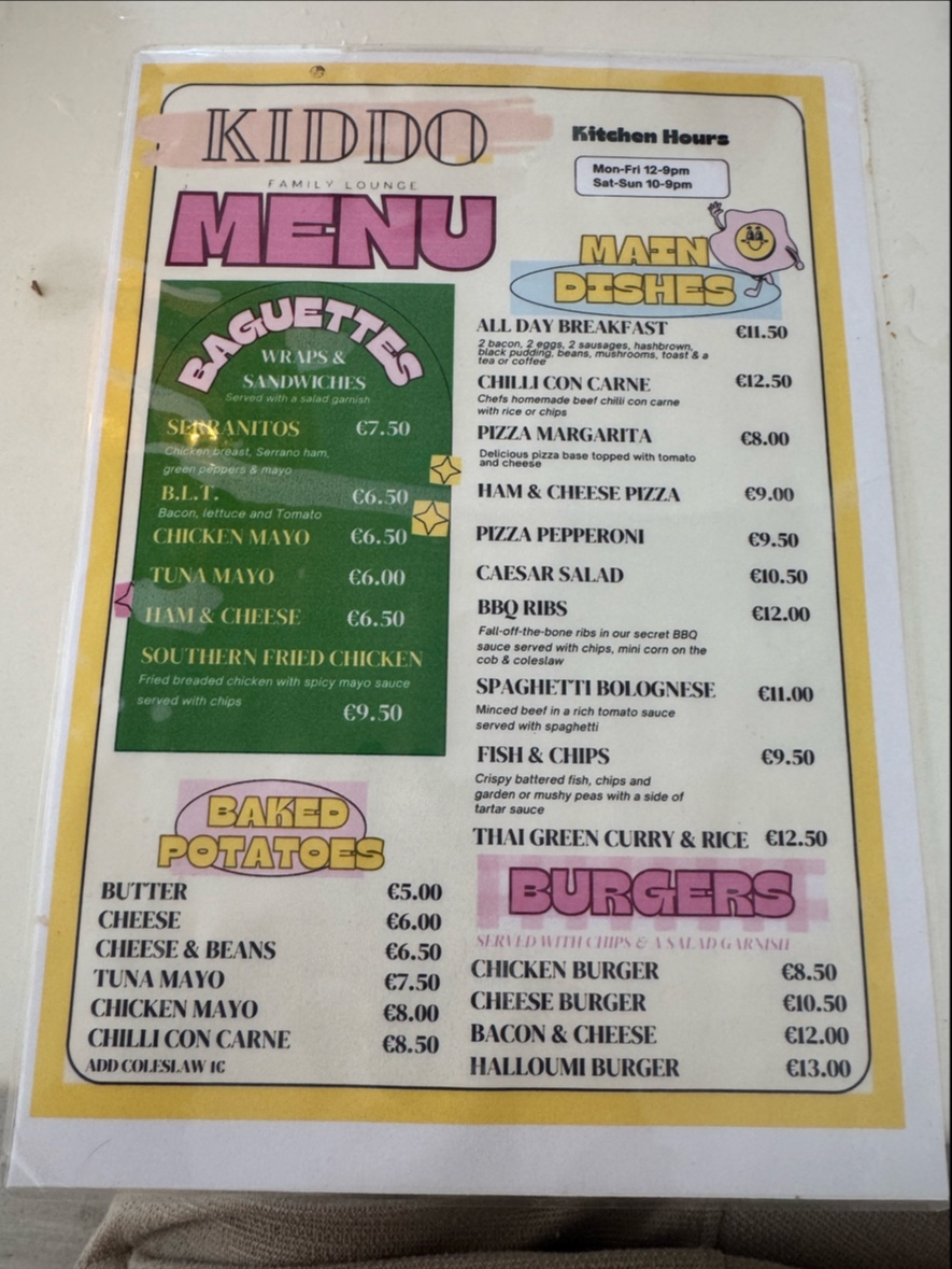 Menu Kiddo Family Lounge-2