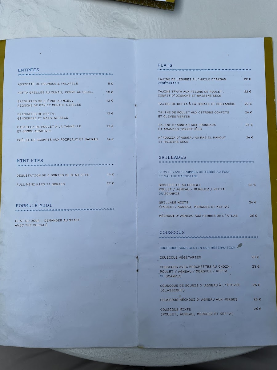 Menu Kif Kif Café-1