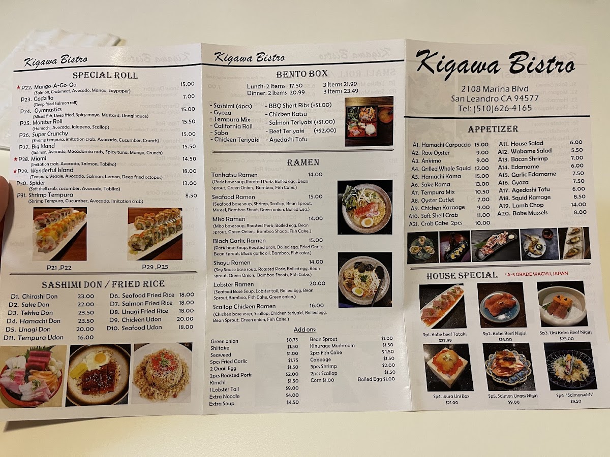 Menu Kigawa Bistro-9