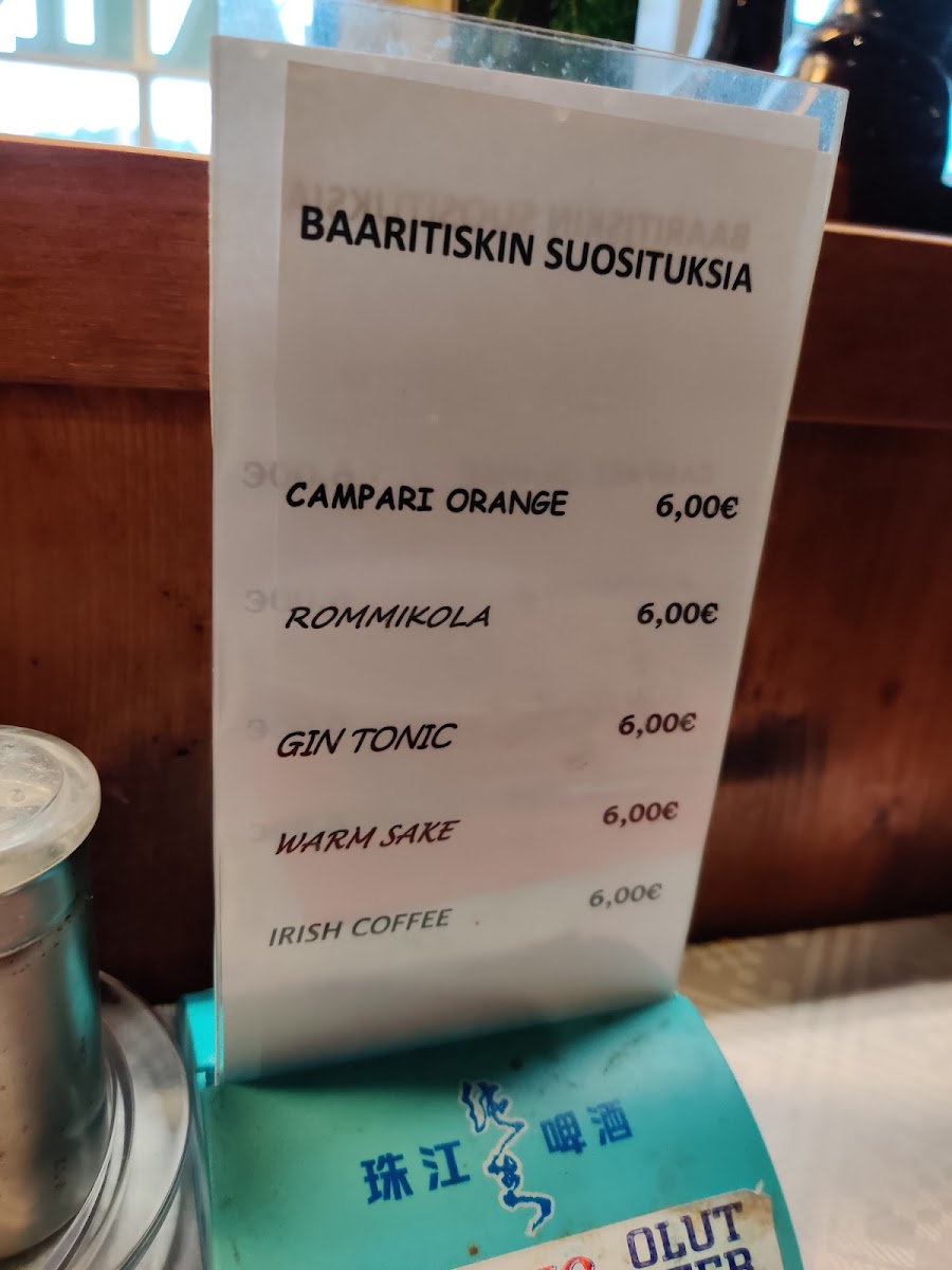 Menu Kiinalainen Ravintola Yang's-1