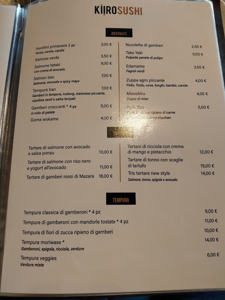 Menu Kiiro Sushi-2