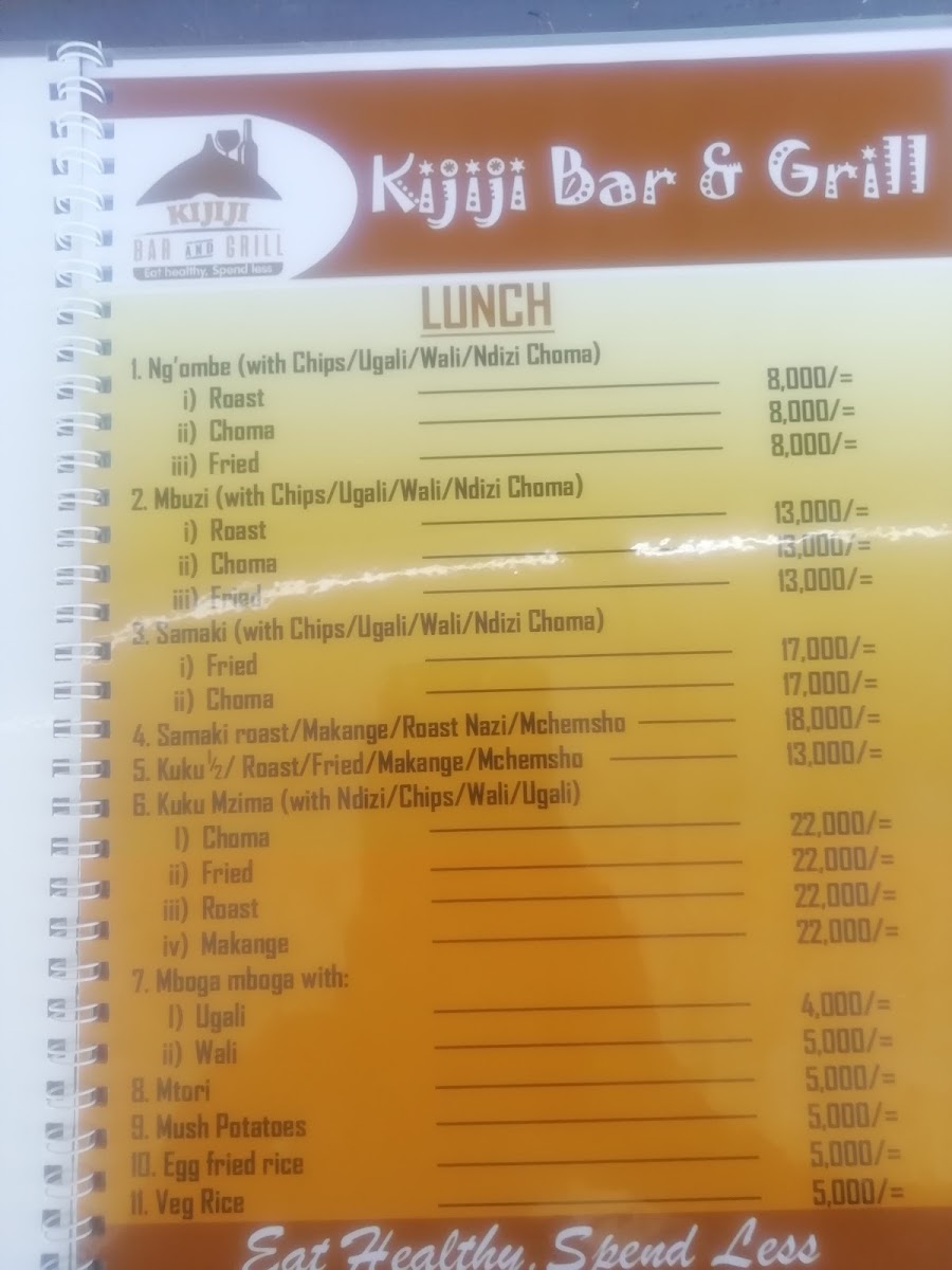 Menu Kijiji Bar & Grill-5