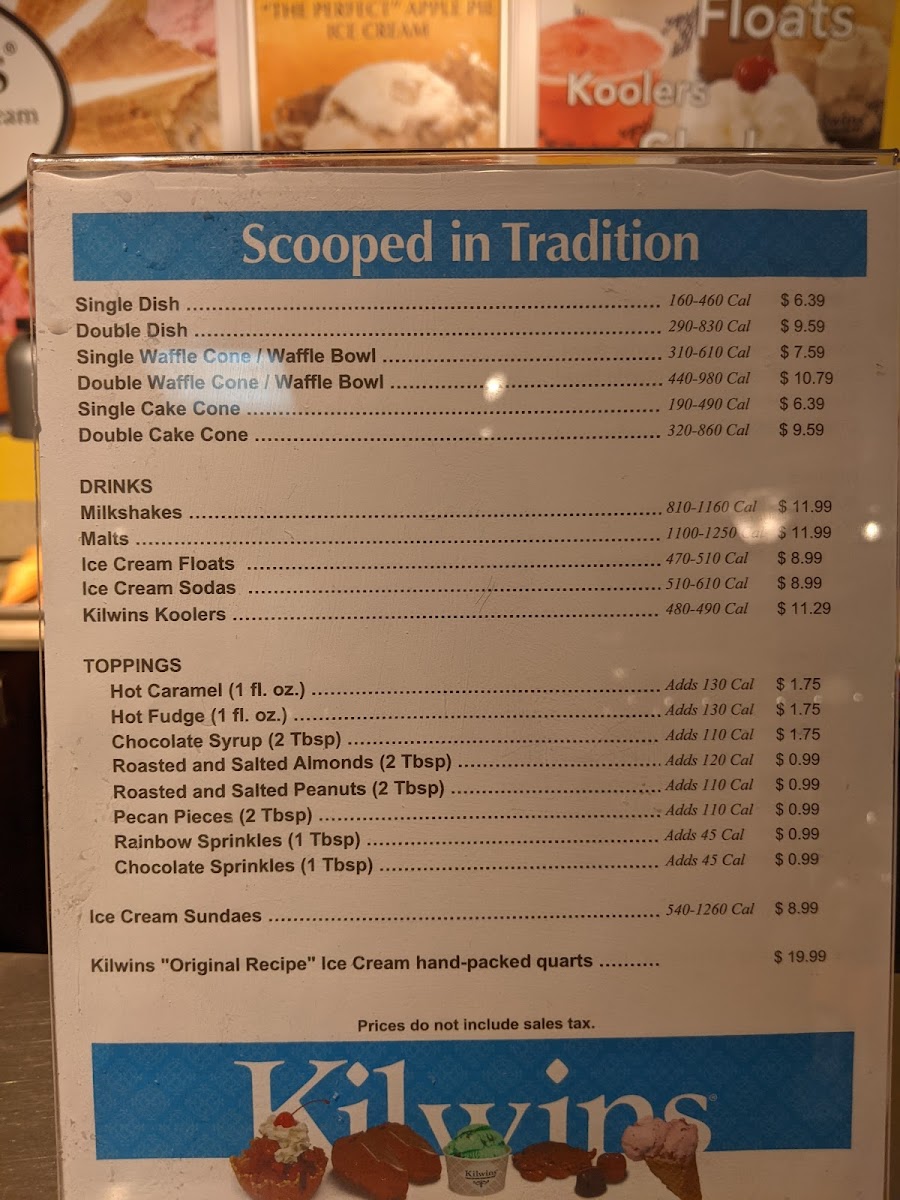 Menu Kilwins Ice Cream - Chocolate - Fudge-1