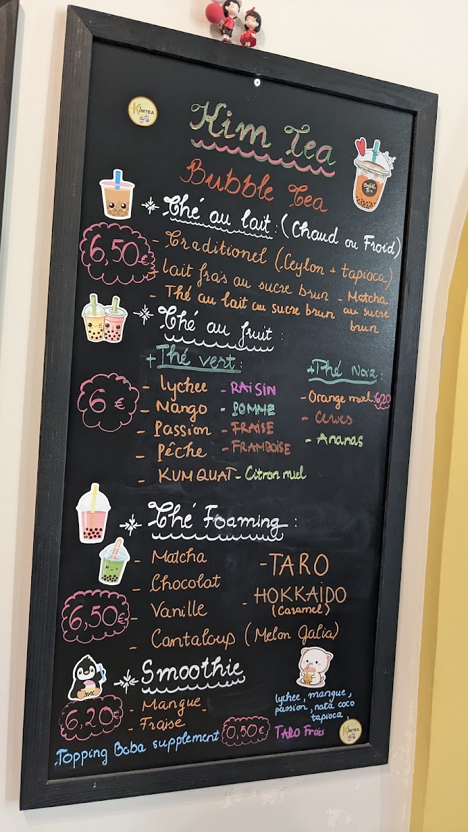 Menu Kim Tea Bubble Tea Shop-5