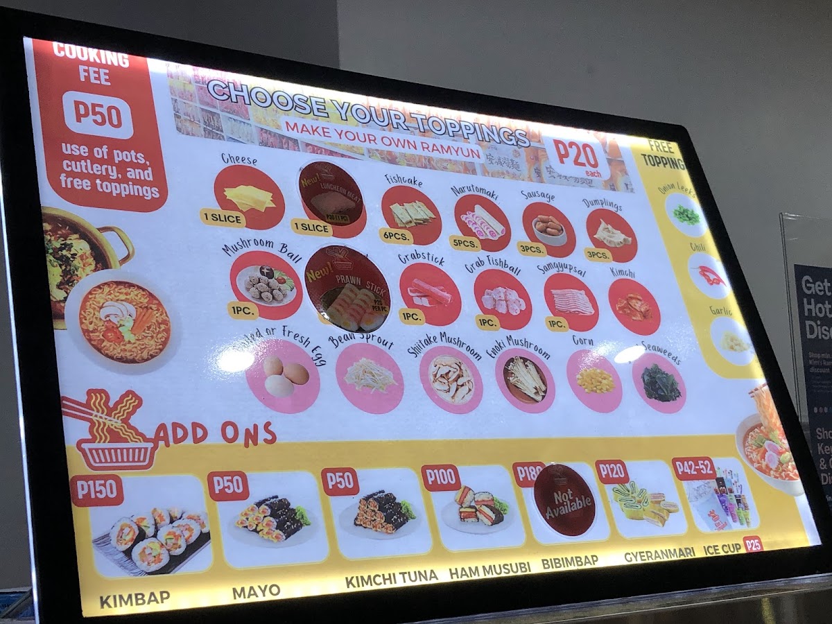 Menu Kim's Ramyun#1 - Timog Ave-9