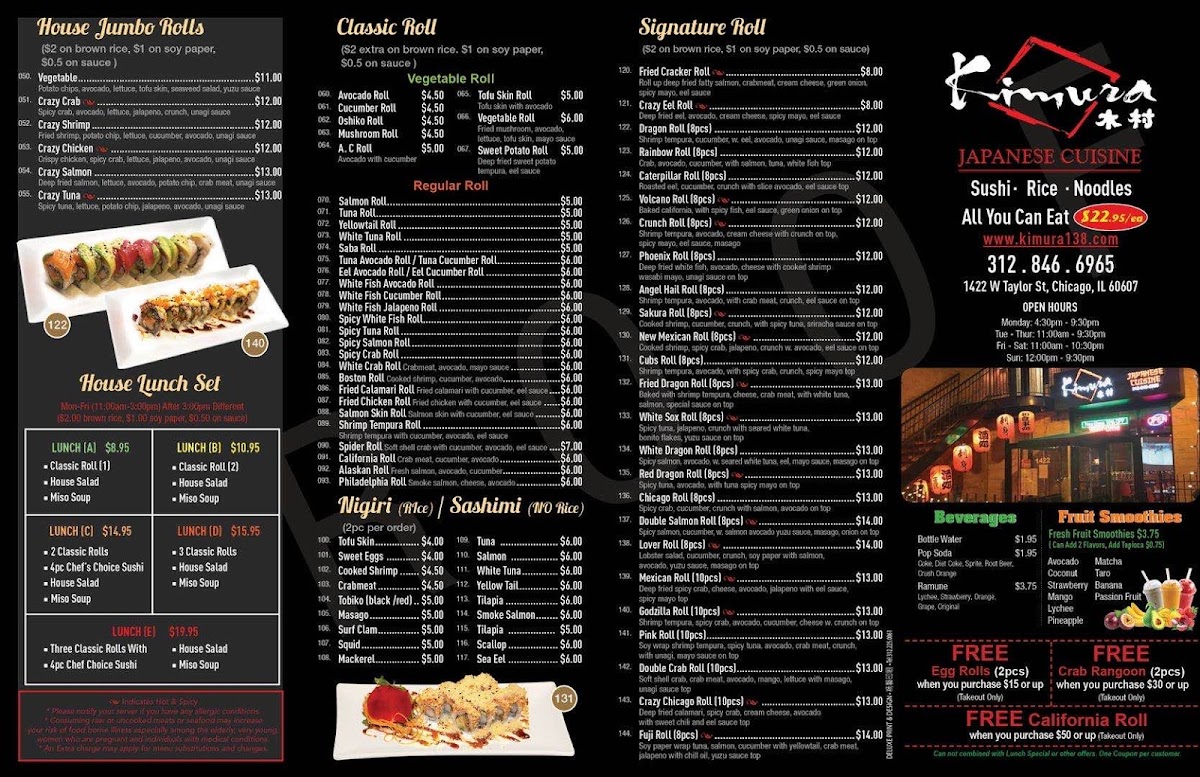 Menu Kimura-1