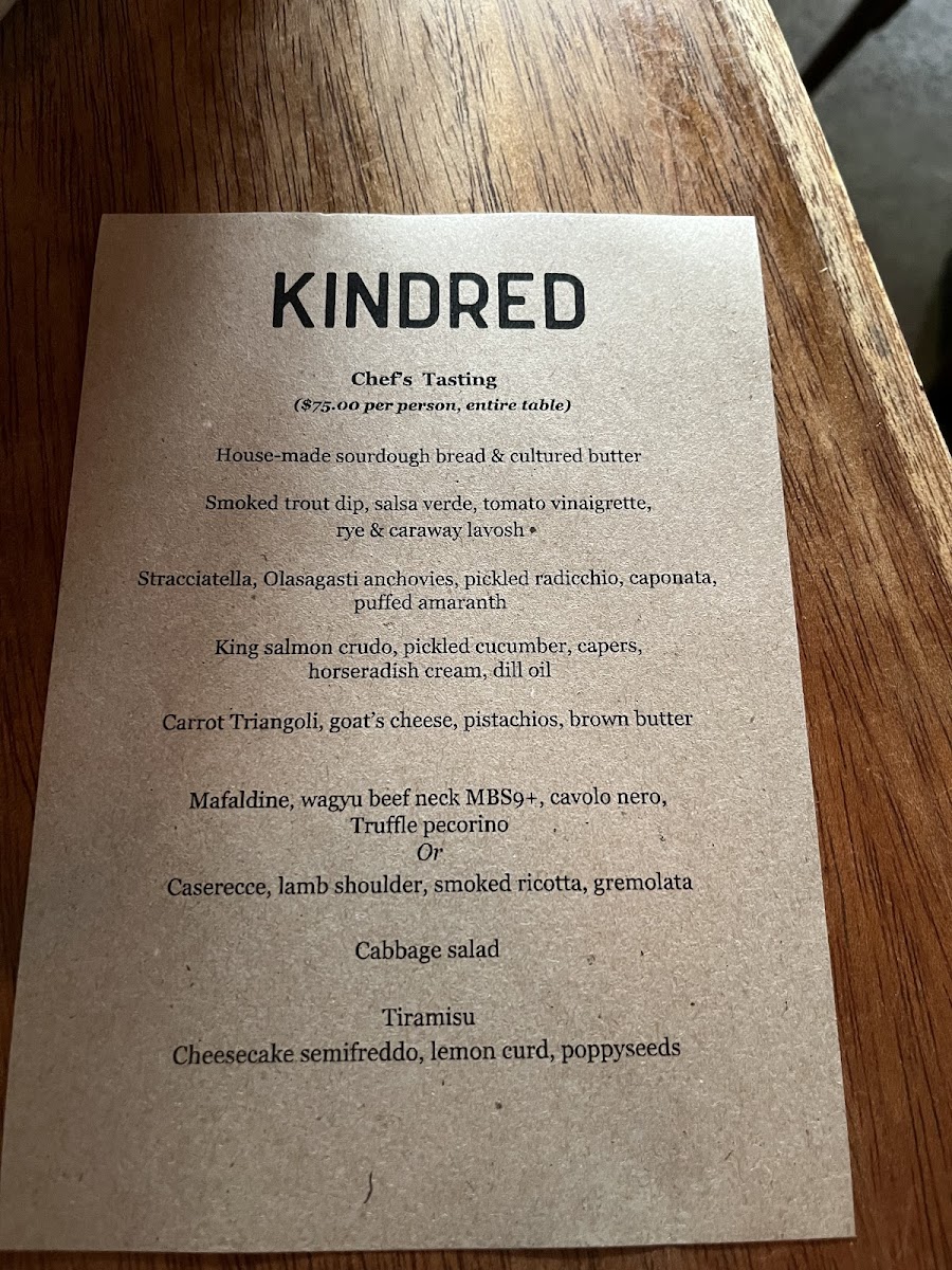 Menu Kindred Restaurant-9