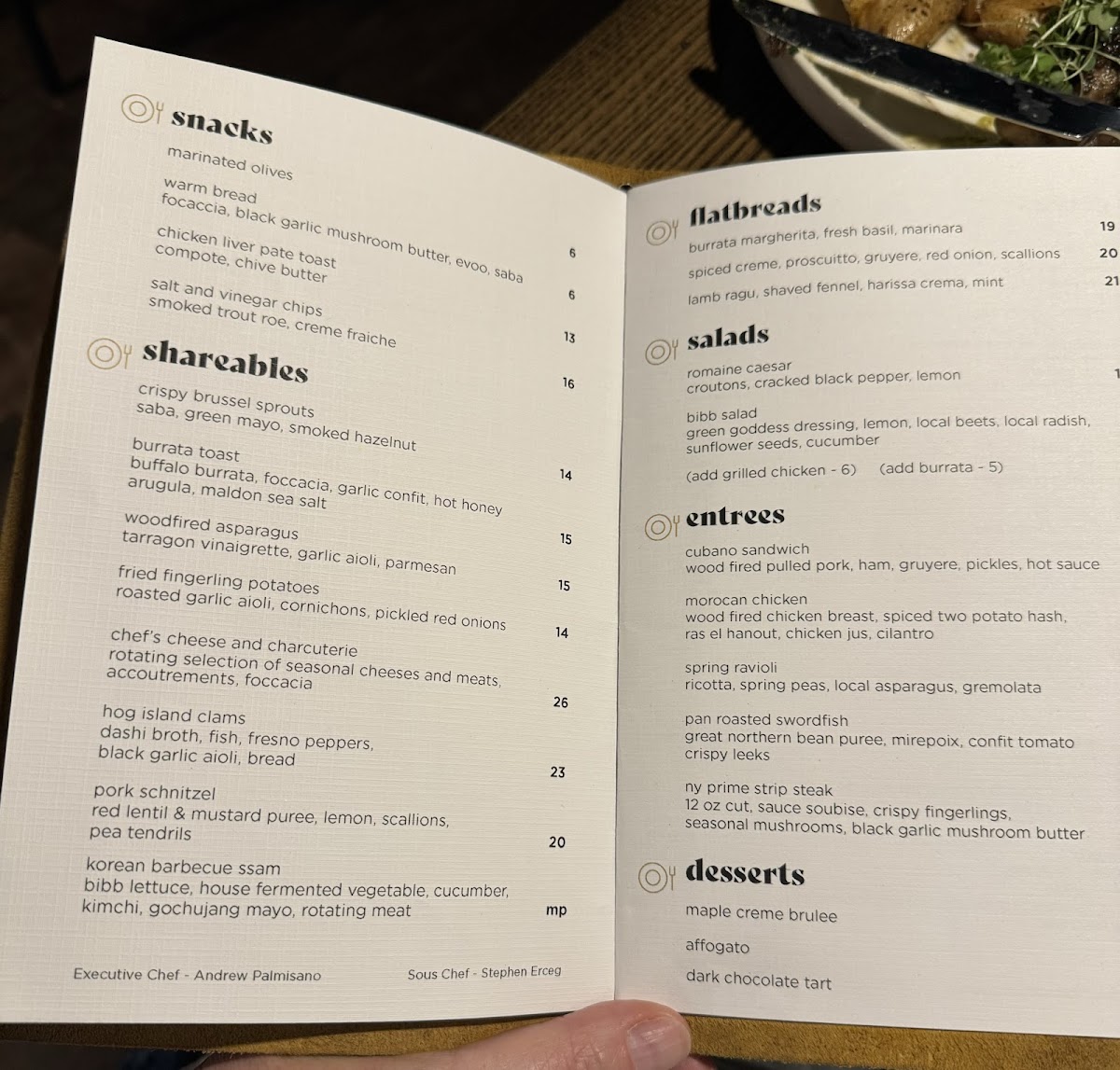 Menu Kindred-5