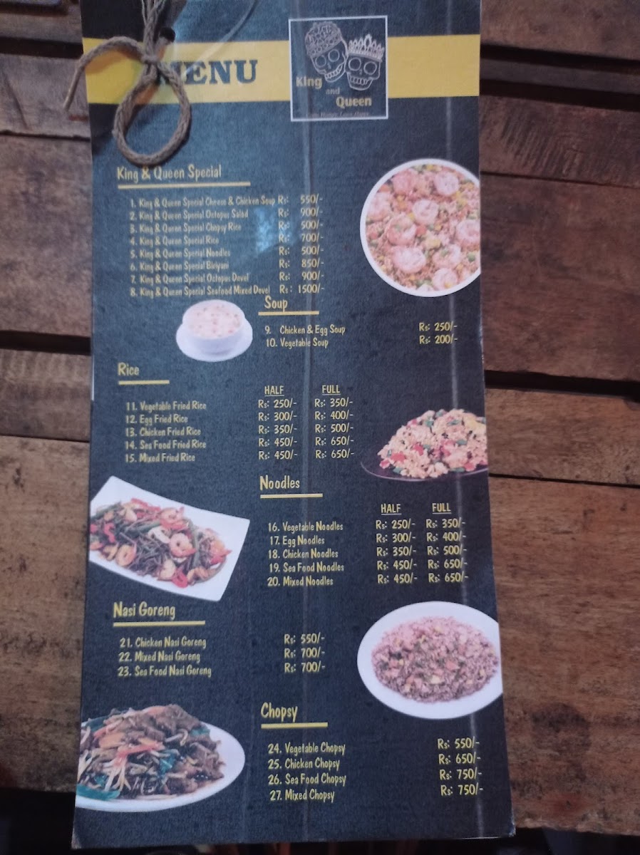 Menu King And Queen Cantina-7
