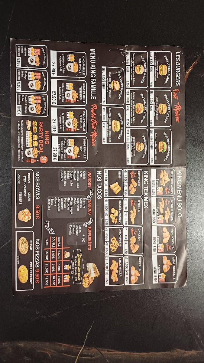 Menu King Chicken - Roseraie-3