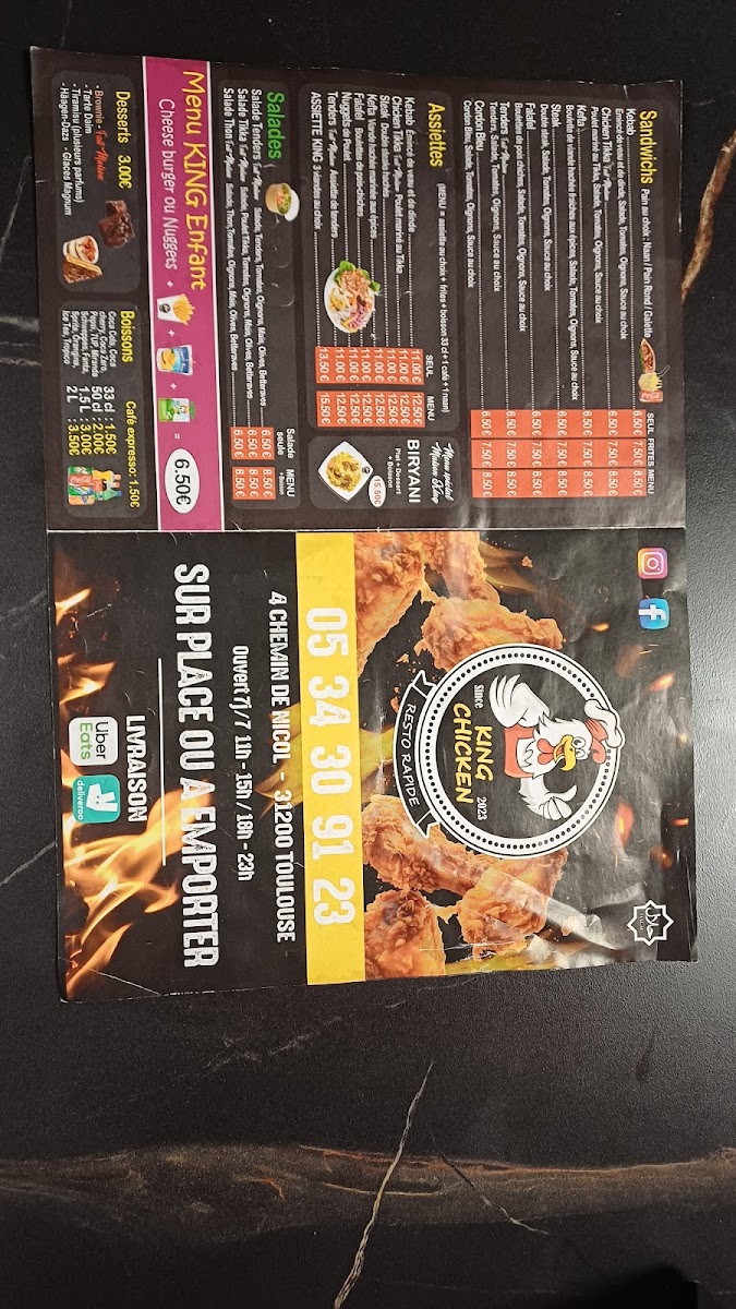 Menu King Chicken - Roseraie-4