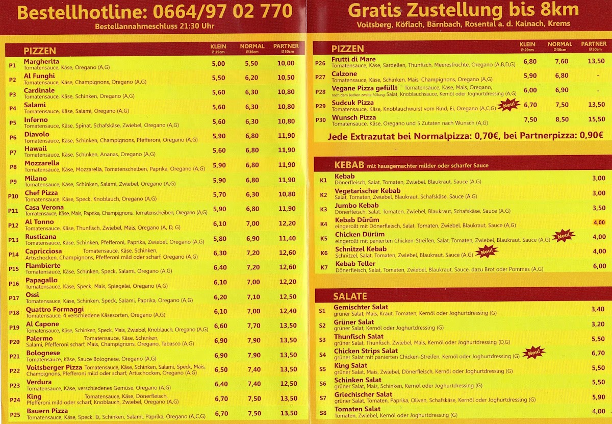 Menu King Kebab Pizzeria Voitsberg-3