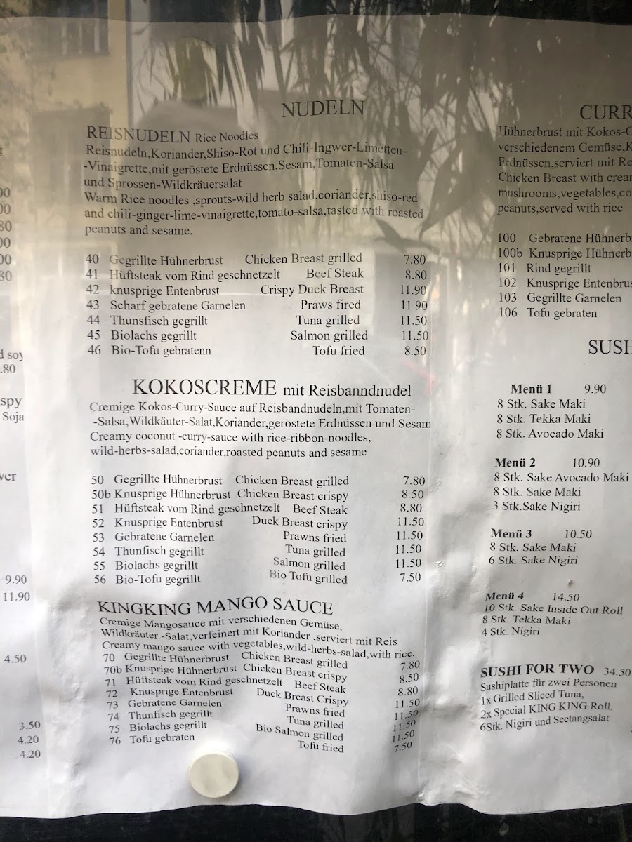 Menu King King-5