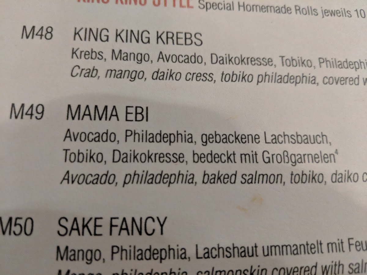 Menu King King-7