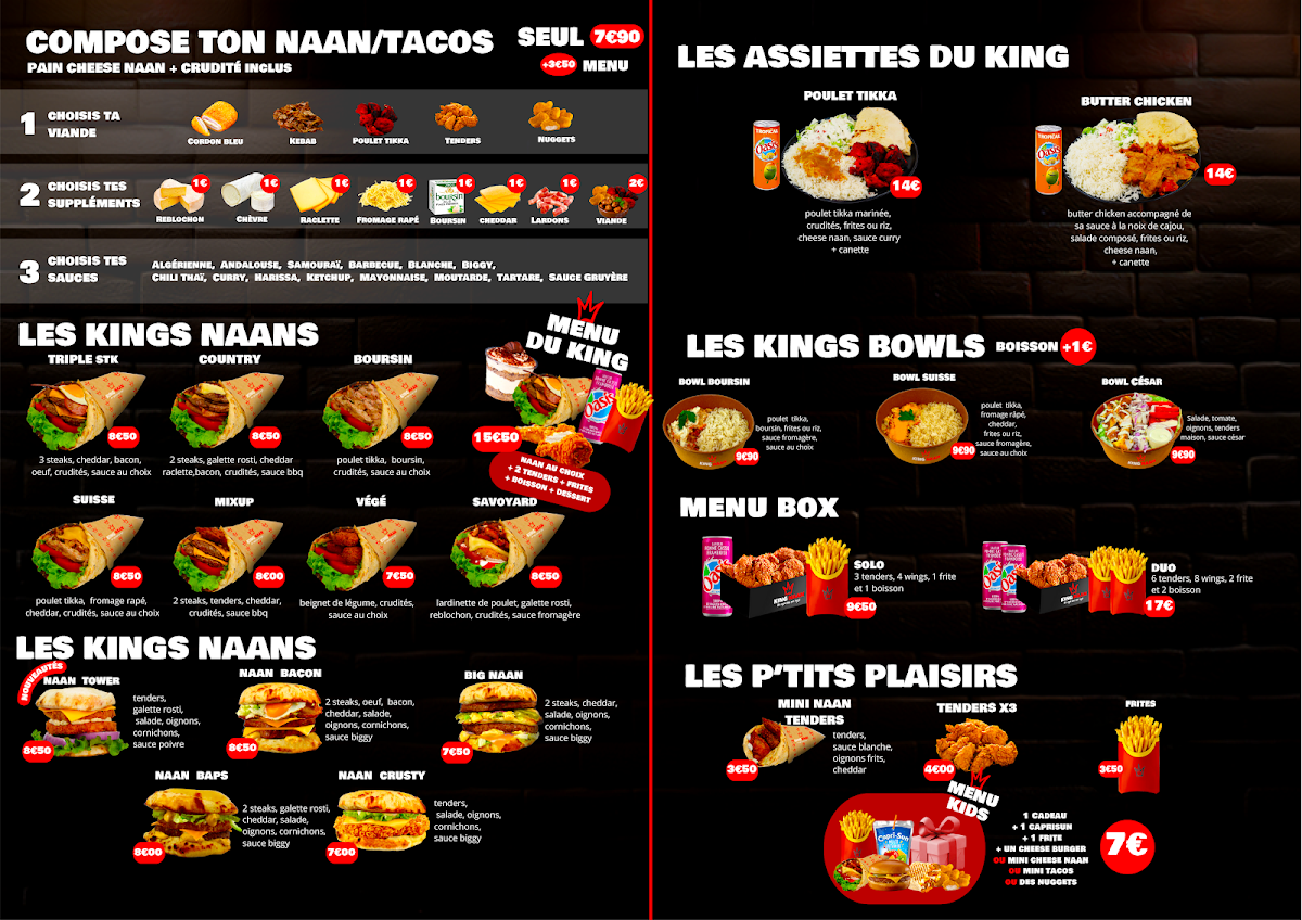 Menu King Naan - Jean Jaurès-1