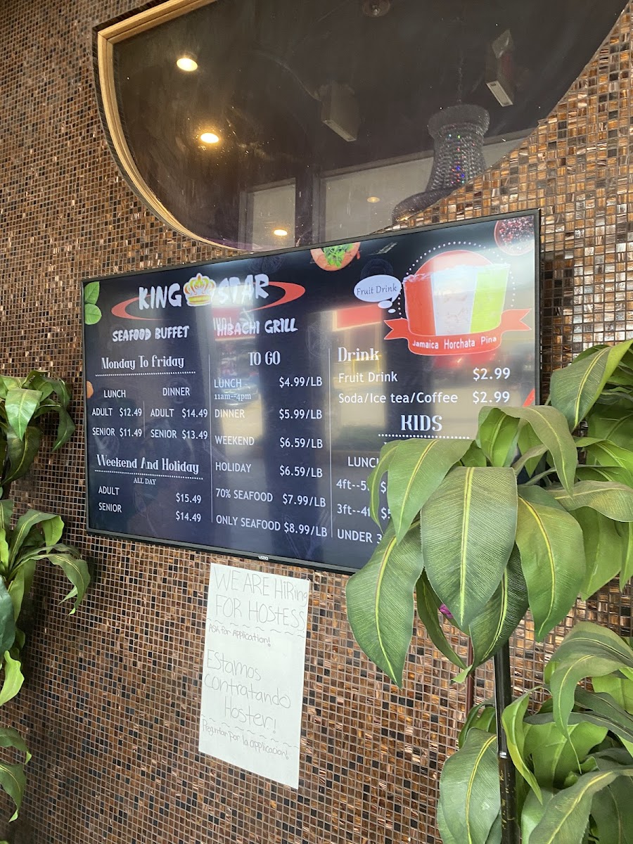 Menu King Star-1