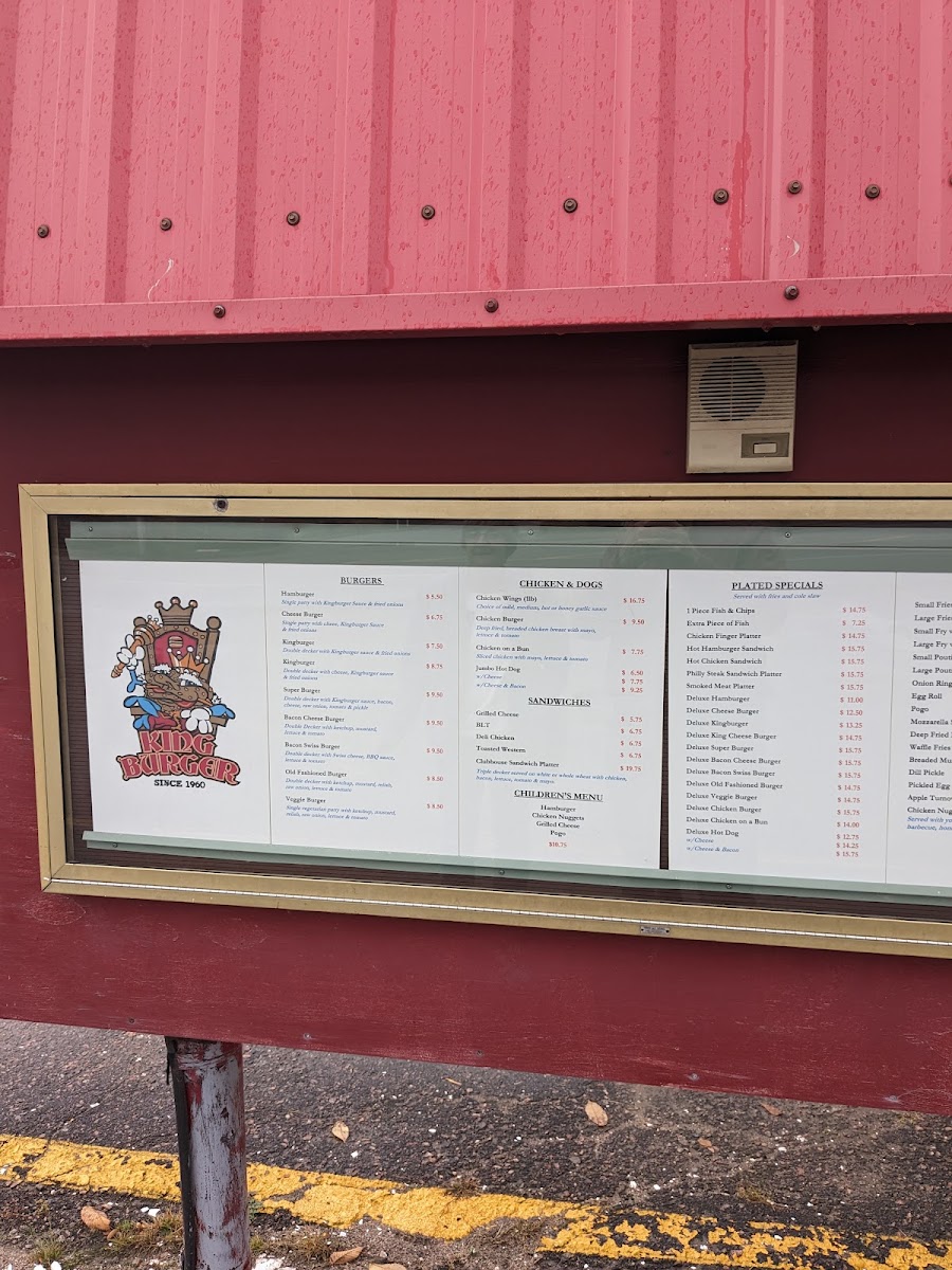 Menu Kingburger Restaurant-1