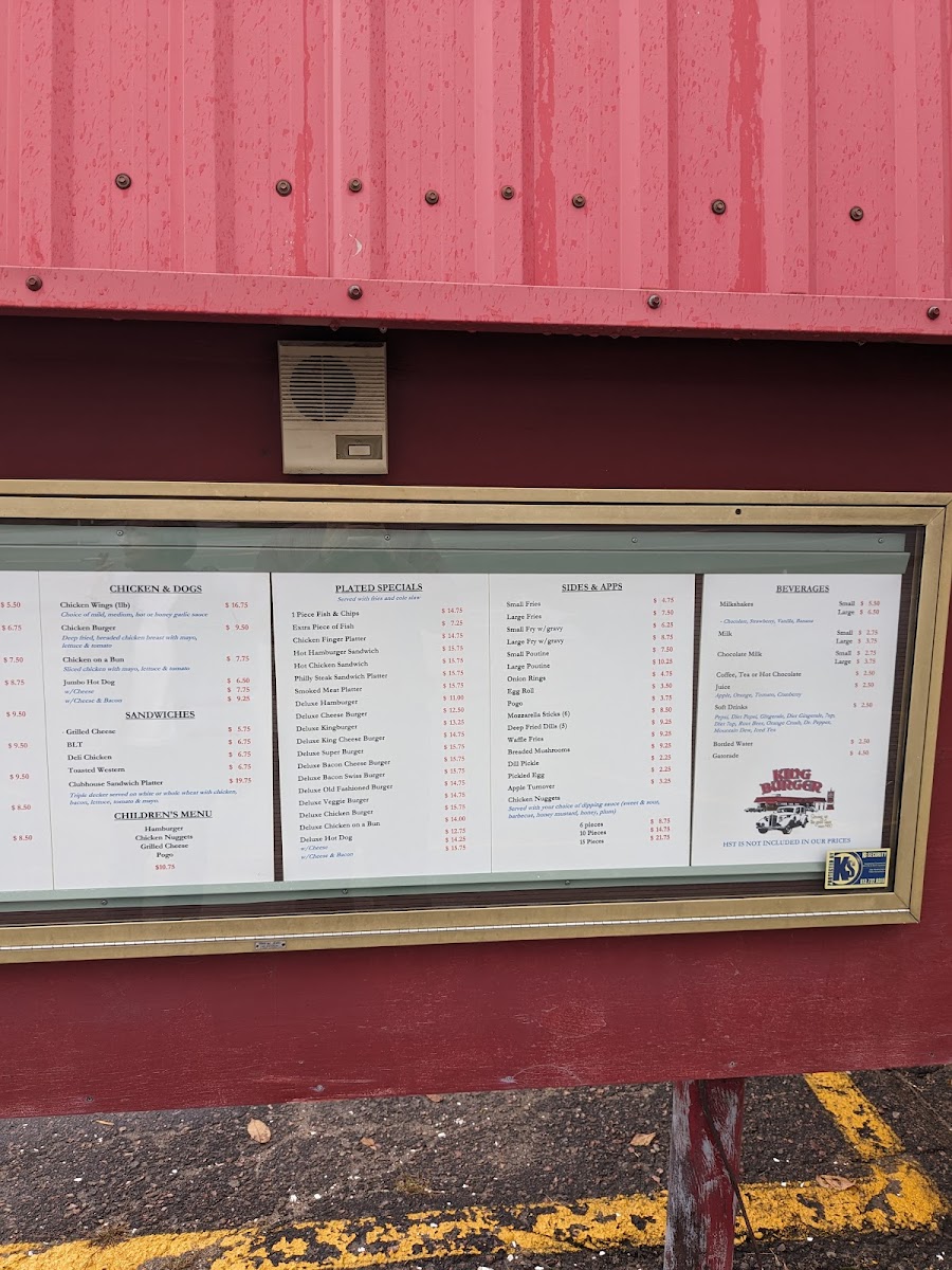 Menu Kingburger Restaurant-2