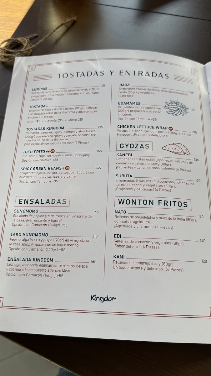 Menu Kingdom Mongolian Grill And Sushi-3