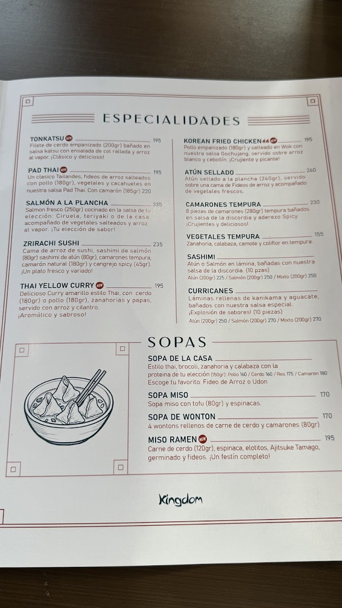 Menu Kingdom Mongolian Grill And Sushi-4