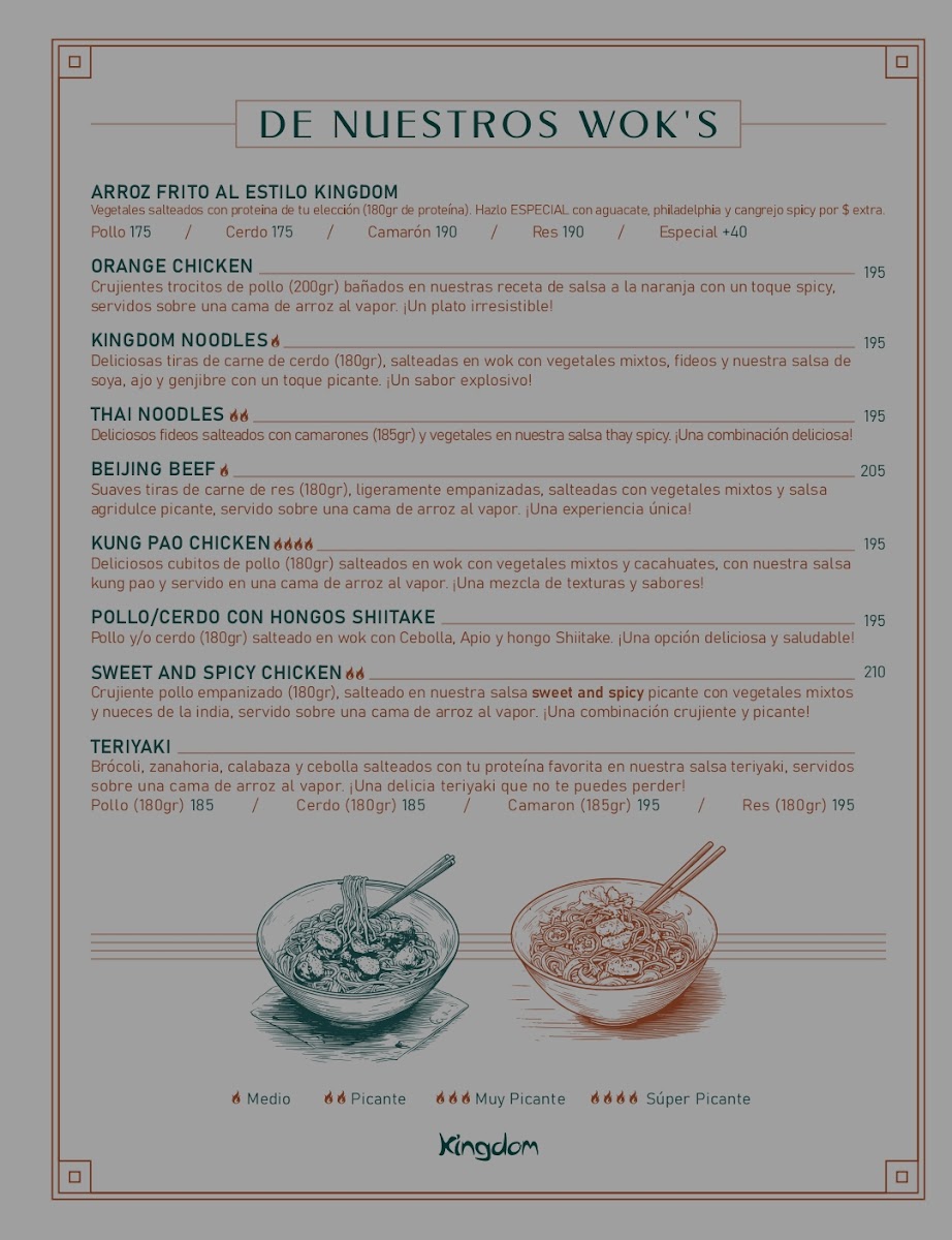 Menu Kingdom Mongolian Grill And Sushi-7