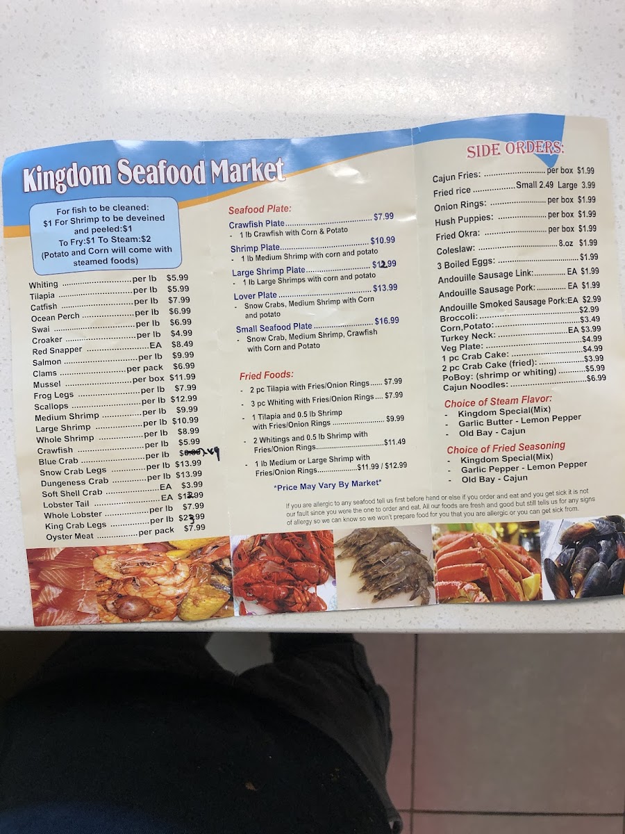 Menu Kingdom Seafood Market-4