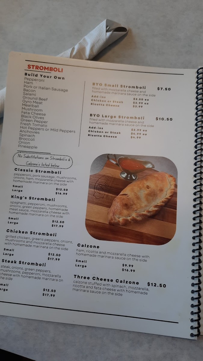 Menu Kings Pizza & Italian Restaurant-7