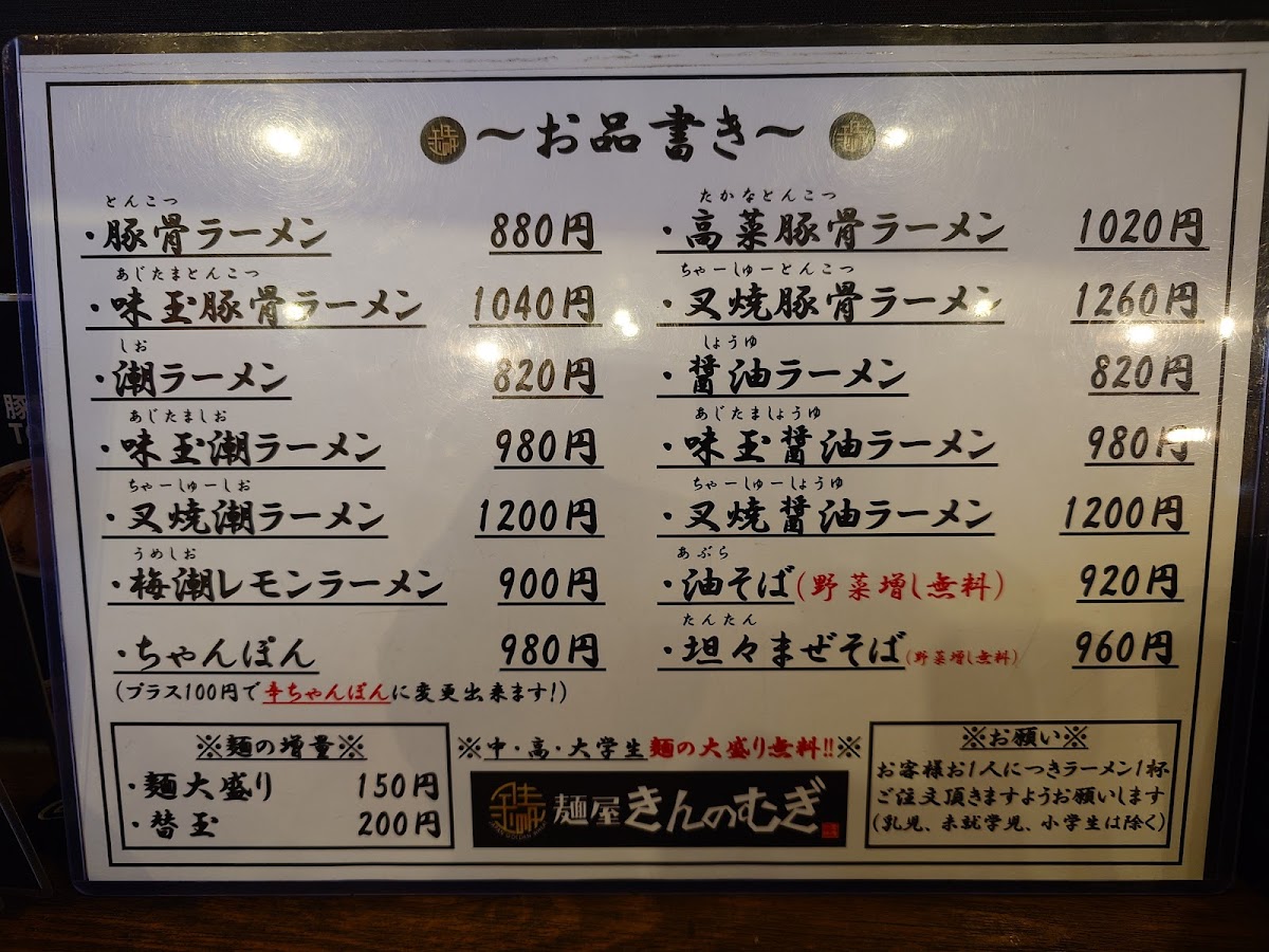 Menu Kinnomugi-2