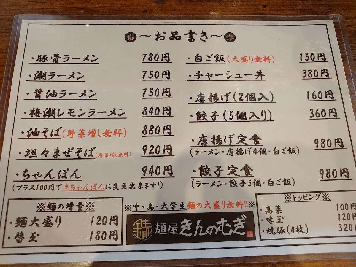 Menu Kinnomugi-5