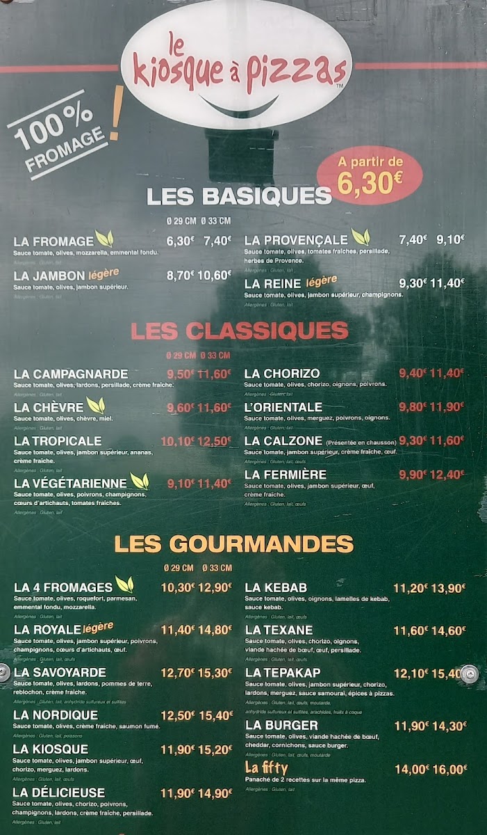 Menu Kiosque À Pizzas-1