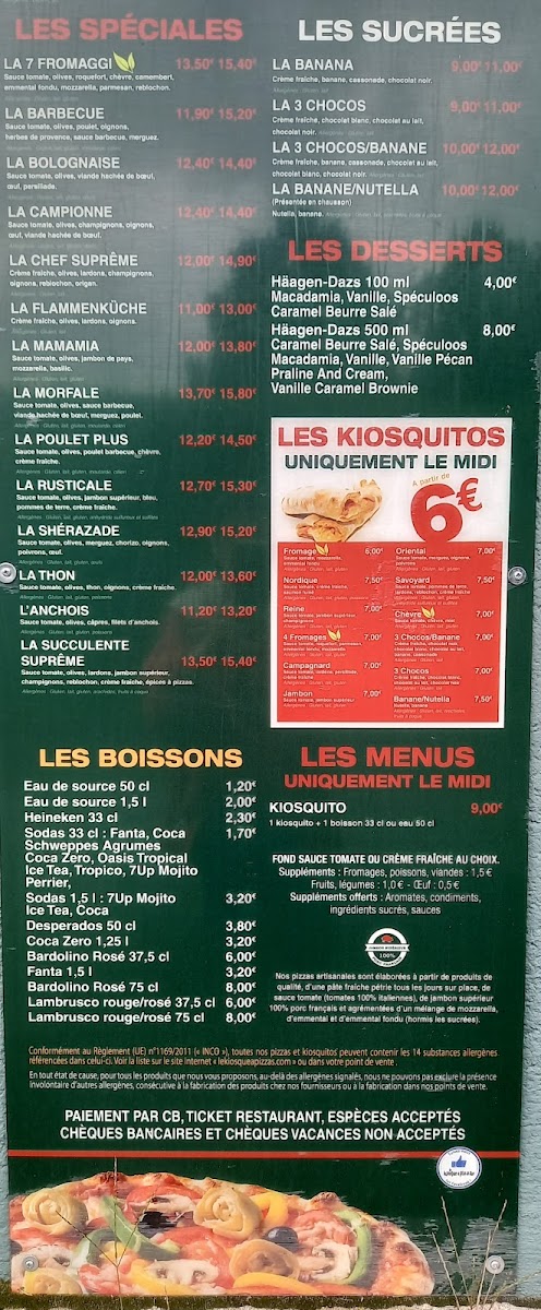 Menu Kiosque À Pizzas-2