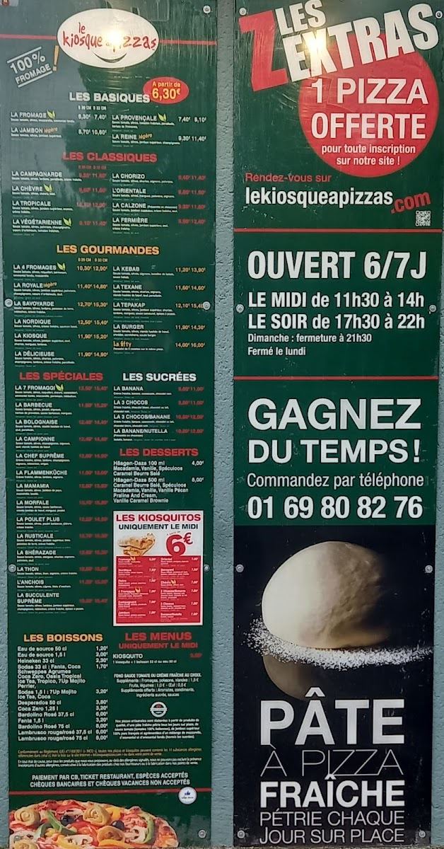 Menu Kiosque À Pizzas-3