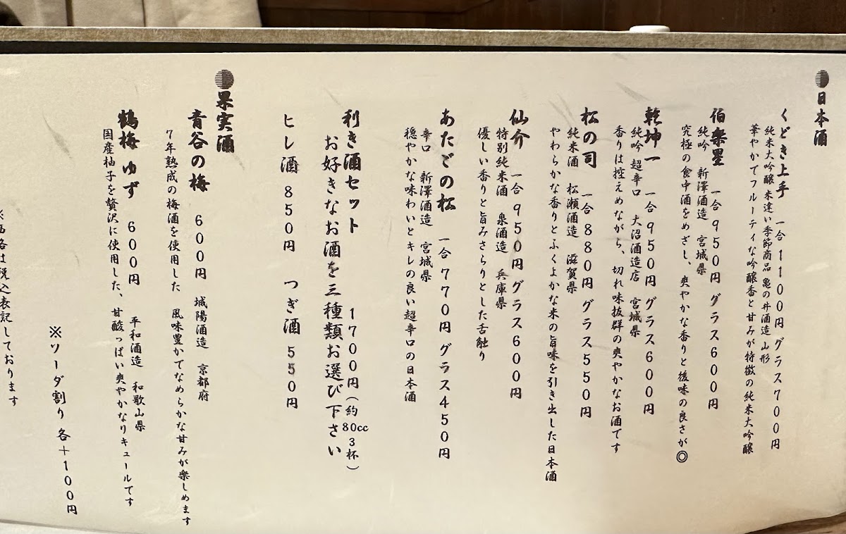 Menu Kiroku-7