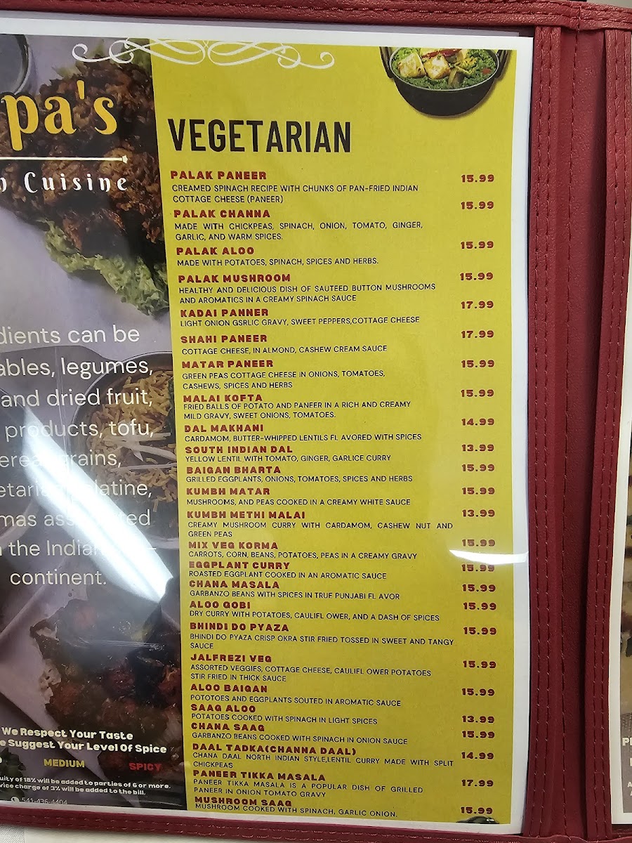 Menu Kirpa's Indian Cuisine-7
