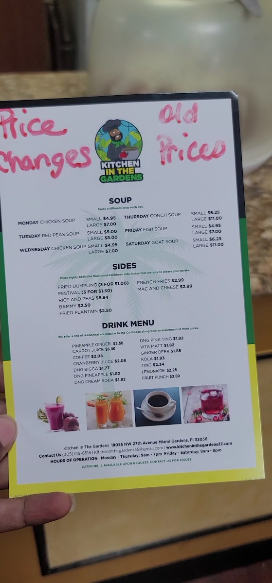 Menu Kitchen In The Gardens Caribbean Restaurant-9