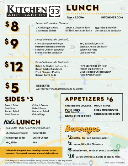 Menu Kitchen33 And Bakery-10