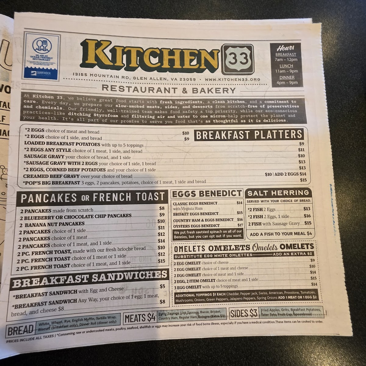 Menu Kitchen33 And Bakery-4