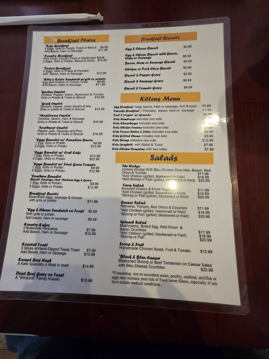 Menu Kitty's Kafe-2