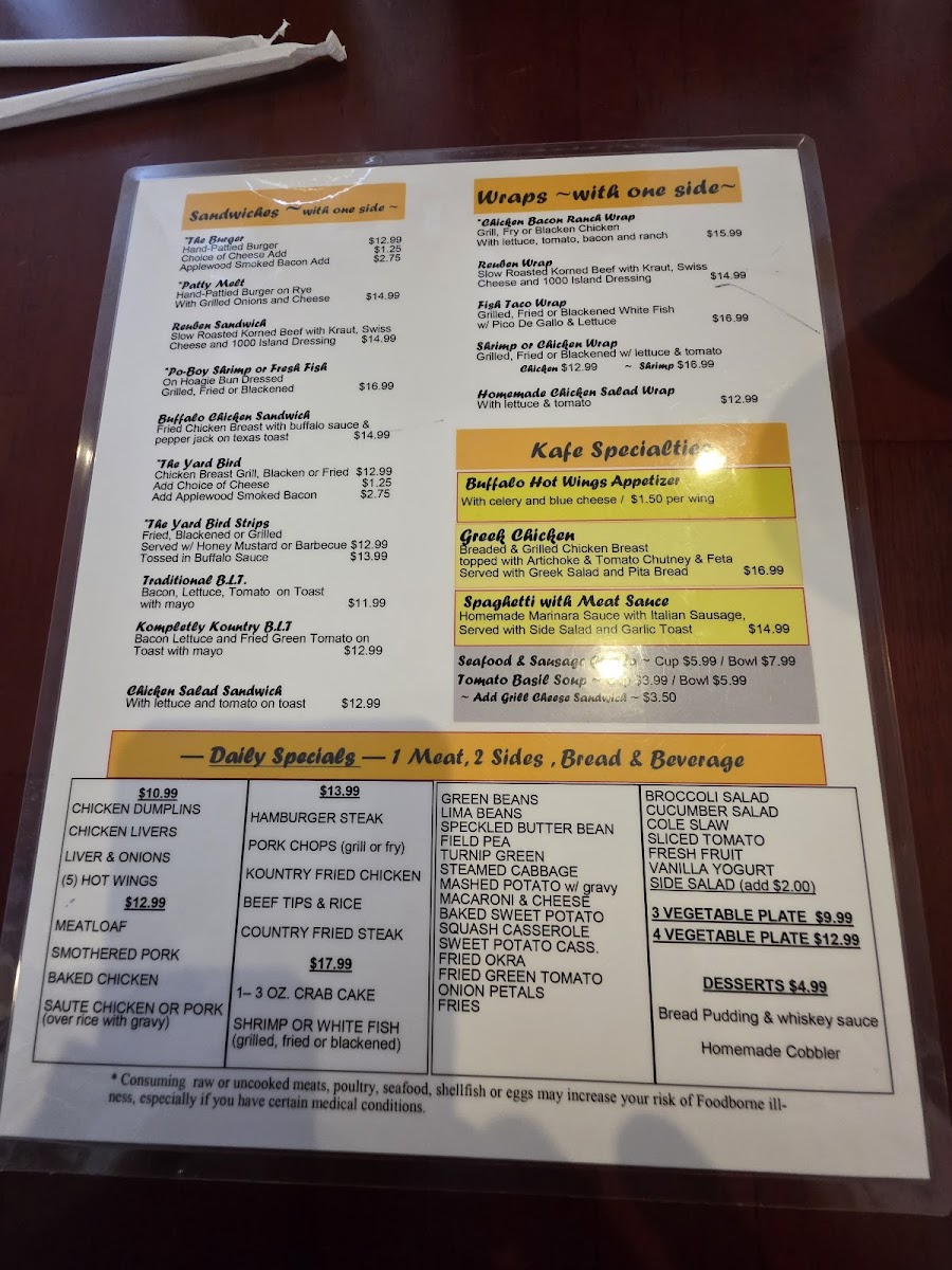 Menu Kitty's Kafe-3