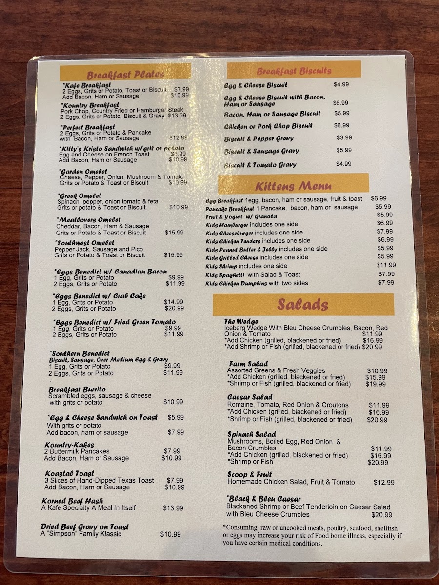 Menu Kitty's Kafe-6