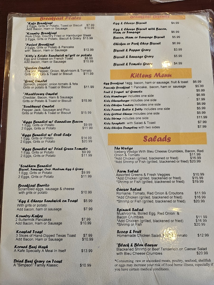 Menu Kitty's Kafe-7
