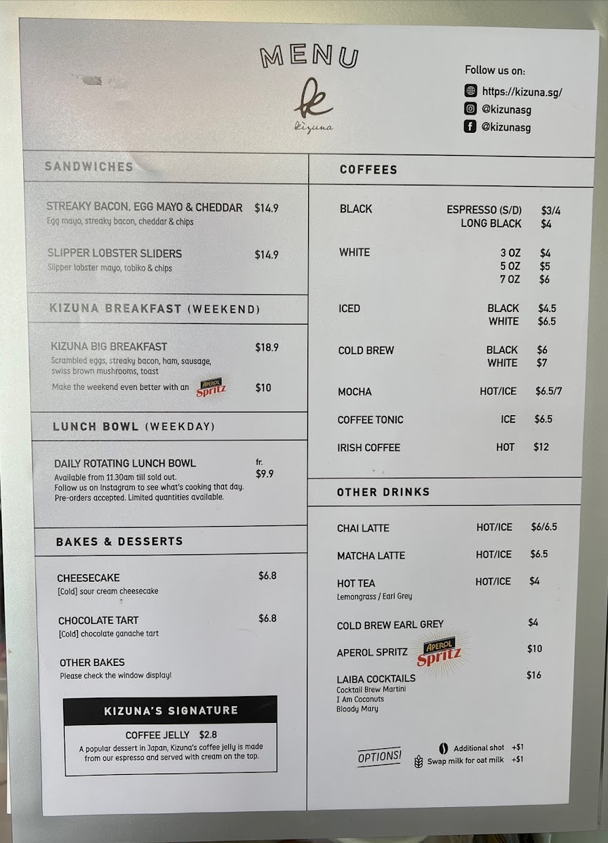 Menu Kizuna-3