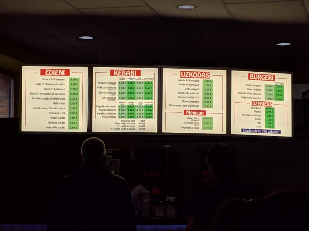 Menu Kk Food (Kebab In Valmiera)-3