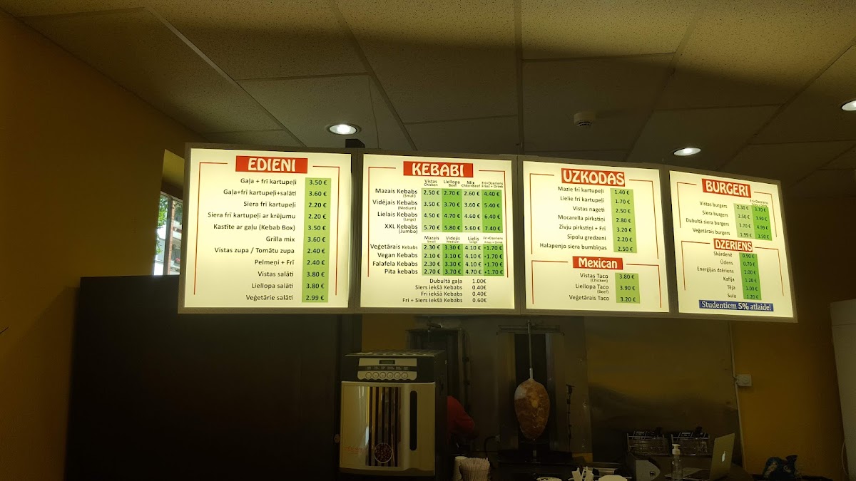 Menu Kk Food (Kebab In Valmiera)-5