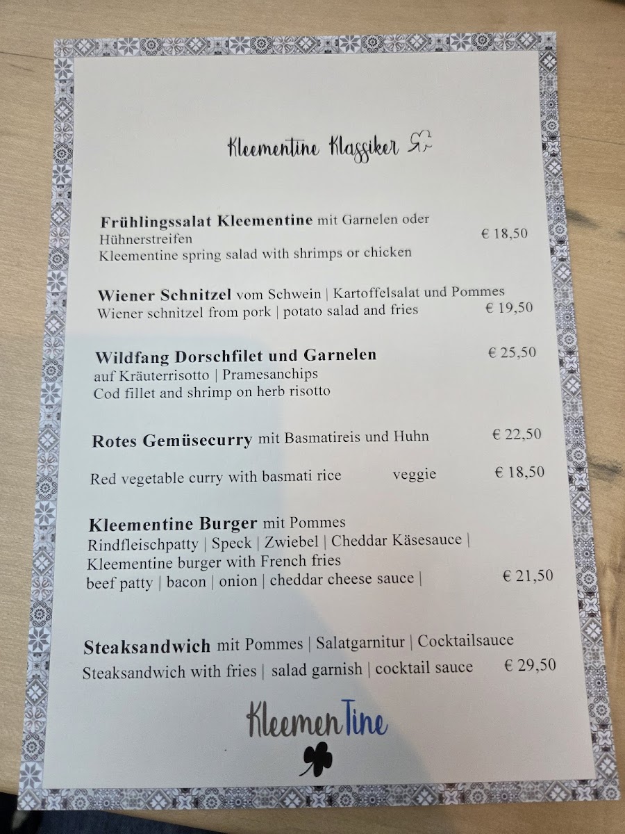 Menu Kleementine Restaurant-3