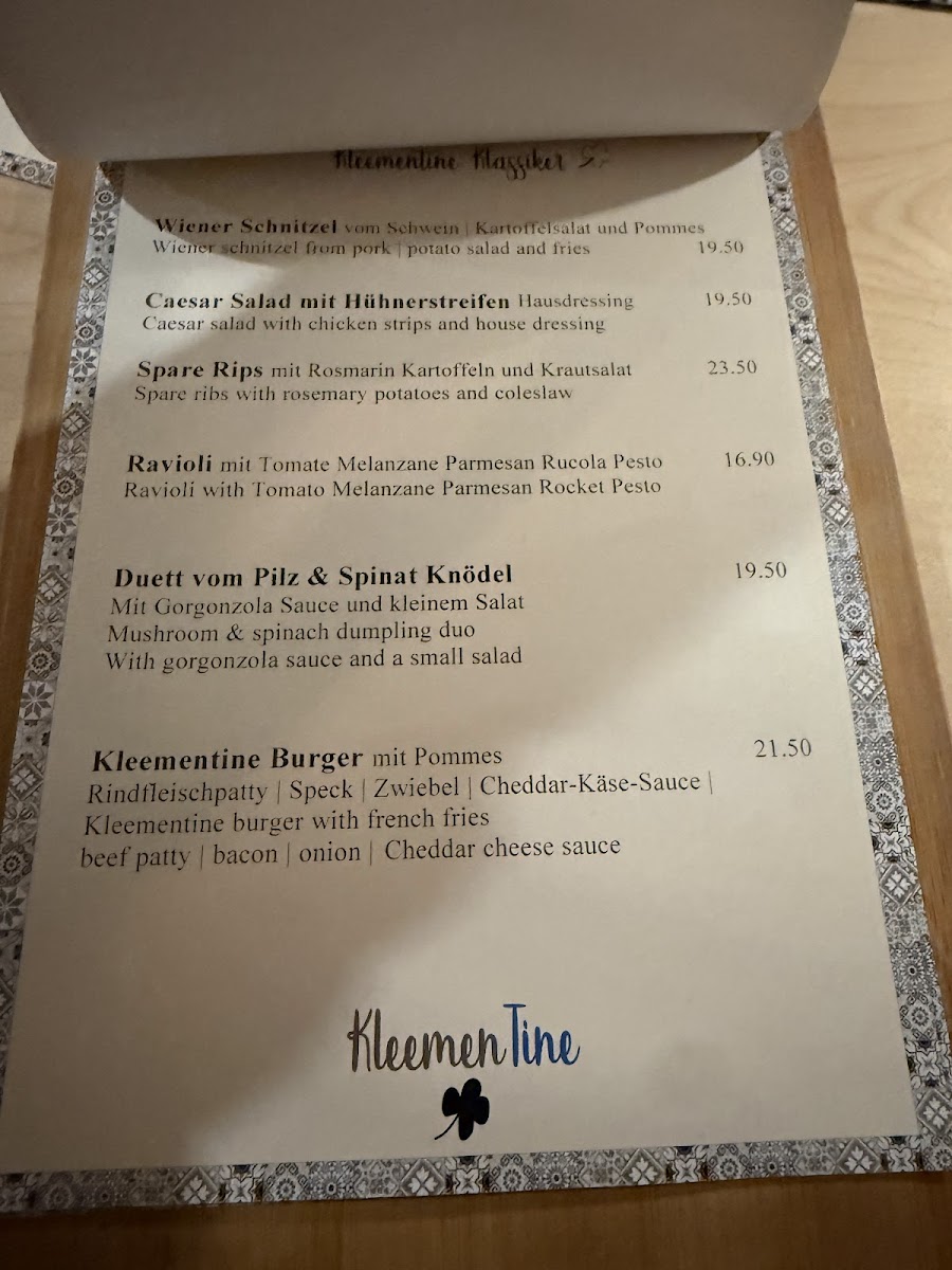 Menu Kleementine Restaurant-5