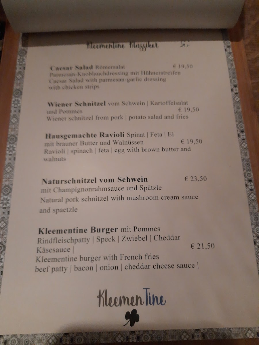 Menu Kleementine Restaurant-8