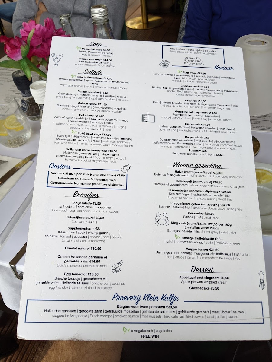 Menu Klein Kalfje-1