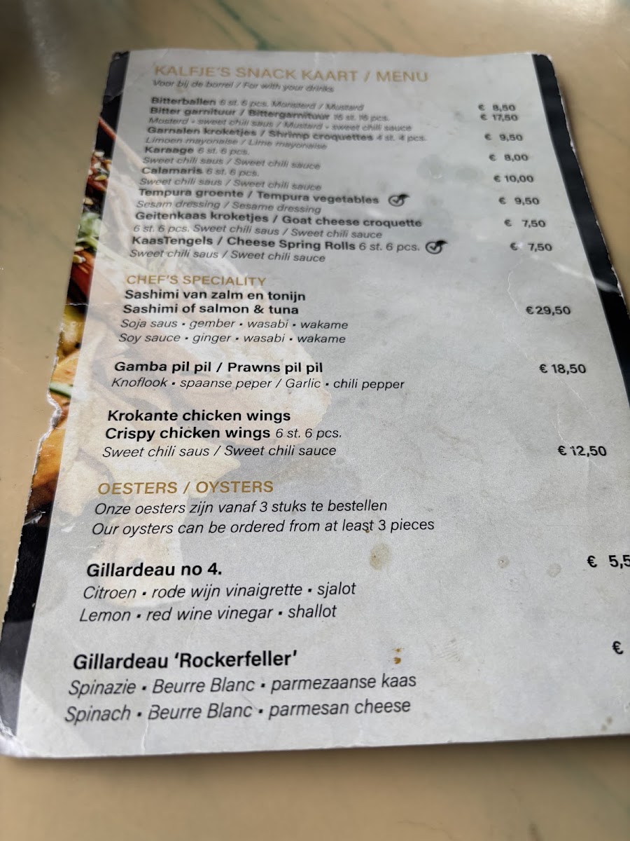 Menu Klein Kalfje-2