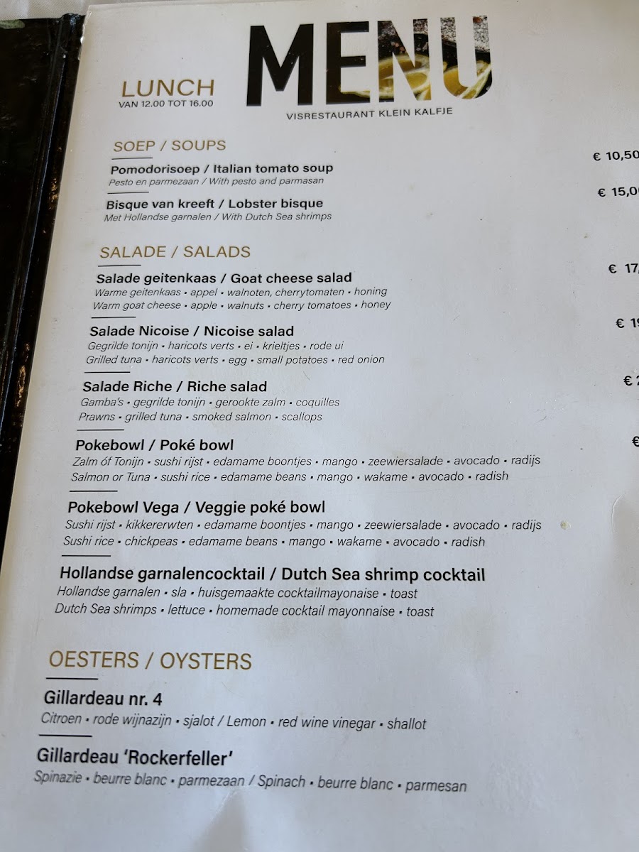 Menu Klein Kalfje-4